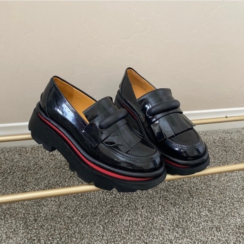 4ccccees Fringe chunky loafers like new condition